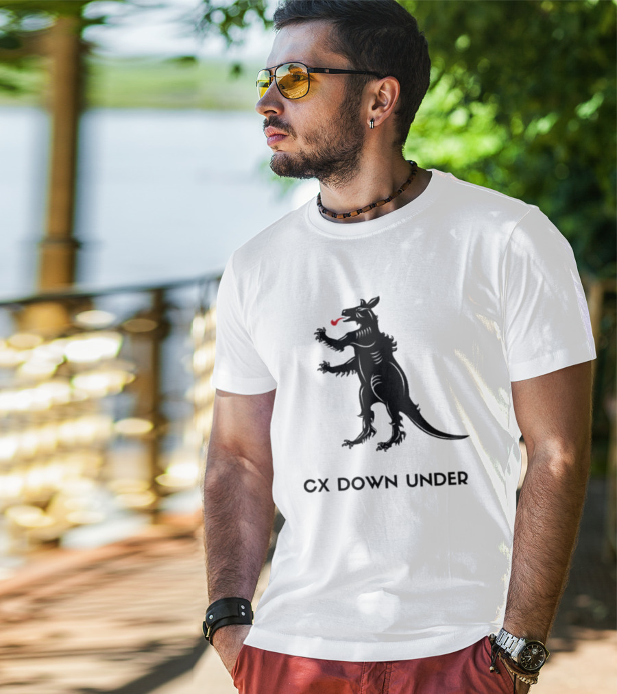 CX Down Under Bicycle Rider Kangaroo Of Flanders T-Shirt