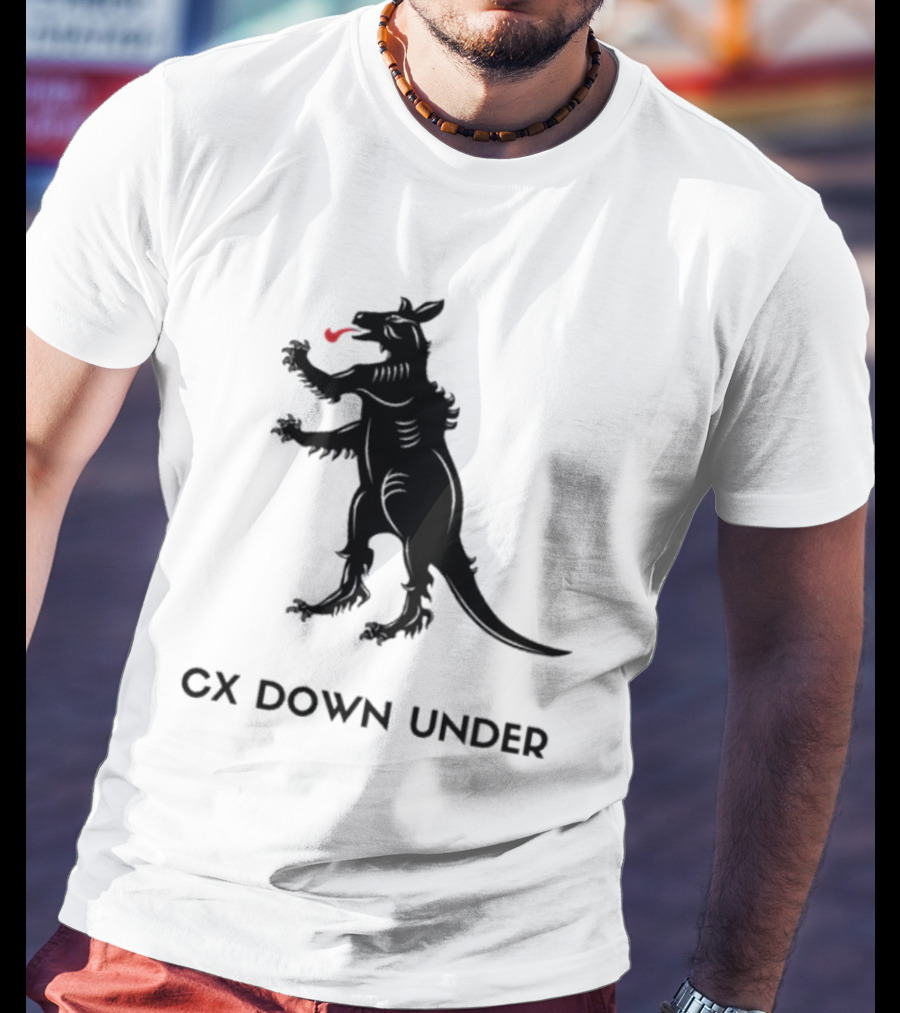 CX Down Under Bicycle Rider Kangaroo Of Flanders T-Shirt