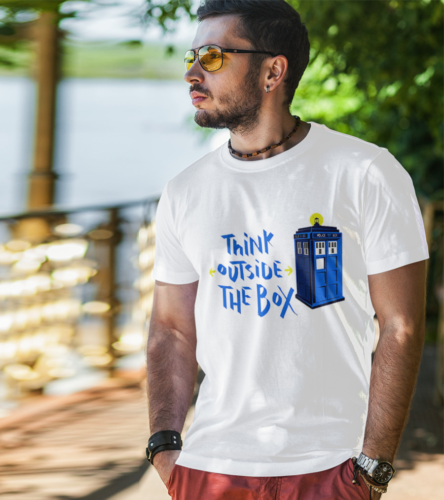 Think Outside The Box Doctor Who Tardis T-Shirt