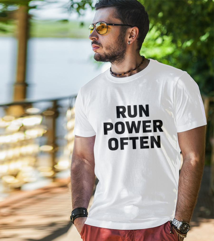 Coach Tom Yashinsky Run Power Often Football And Wings Illustration T-Shirt