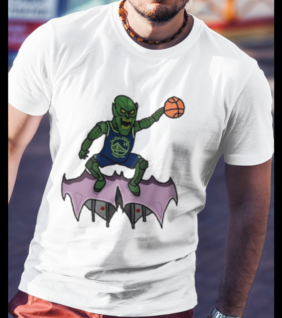 Golden State Warriors Draymond Green Goblin Basketball Crossover T-Shirt