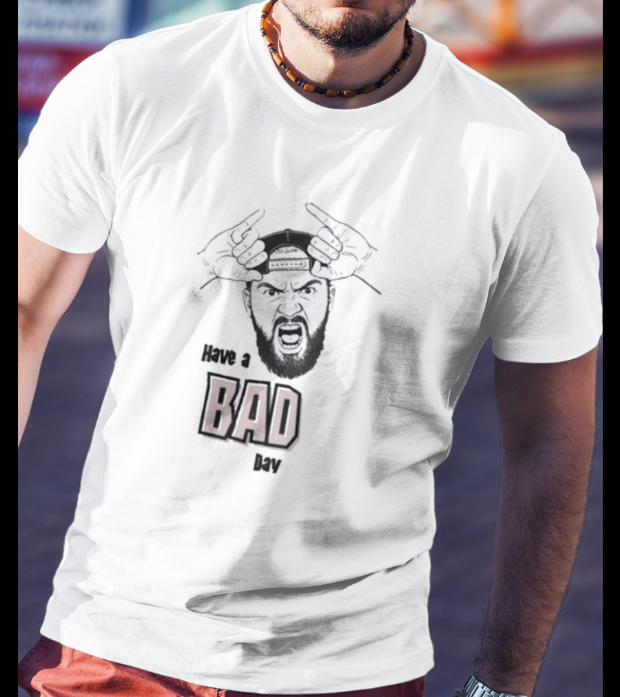 Eddie Kingston Bad Day Red Text With Sledgehammers And Crown T-Shirt