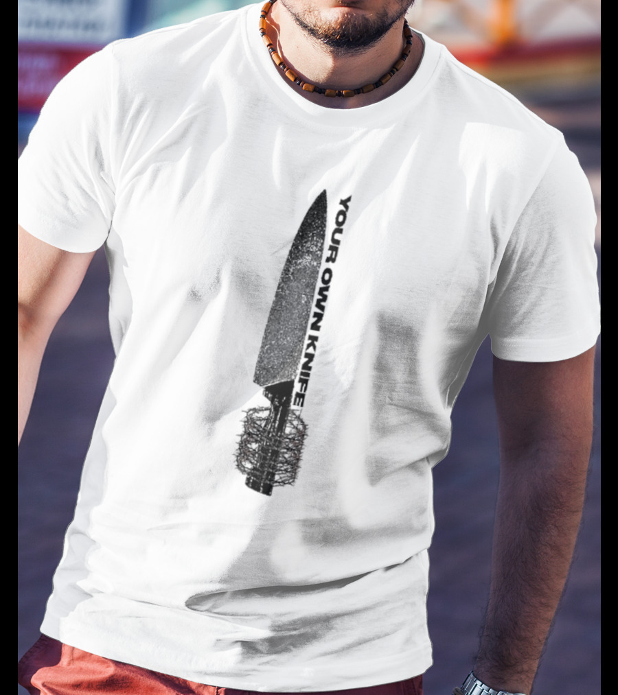 Counterparts Your Own Knife Bold Text Knife Handle Design T-Shirt