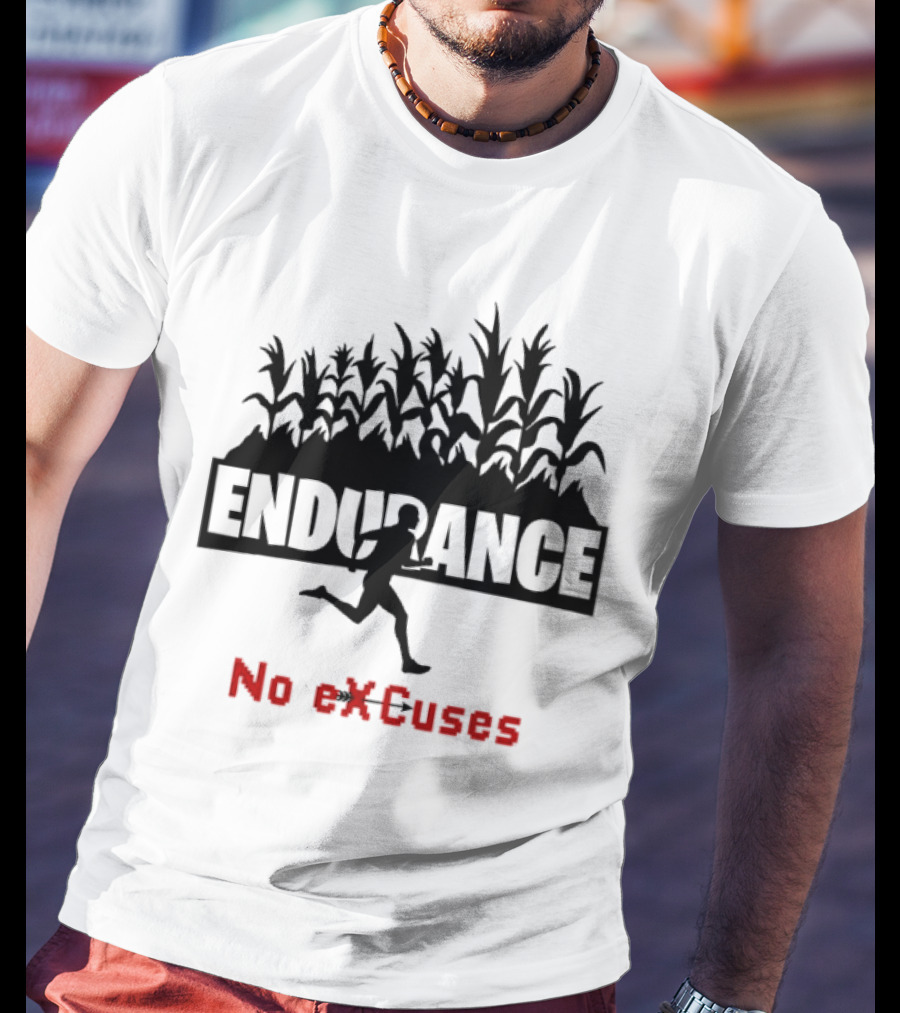 Endurance Cross Country Runner No Excuses Athlete Determination T-Shirt