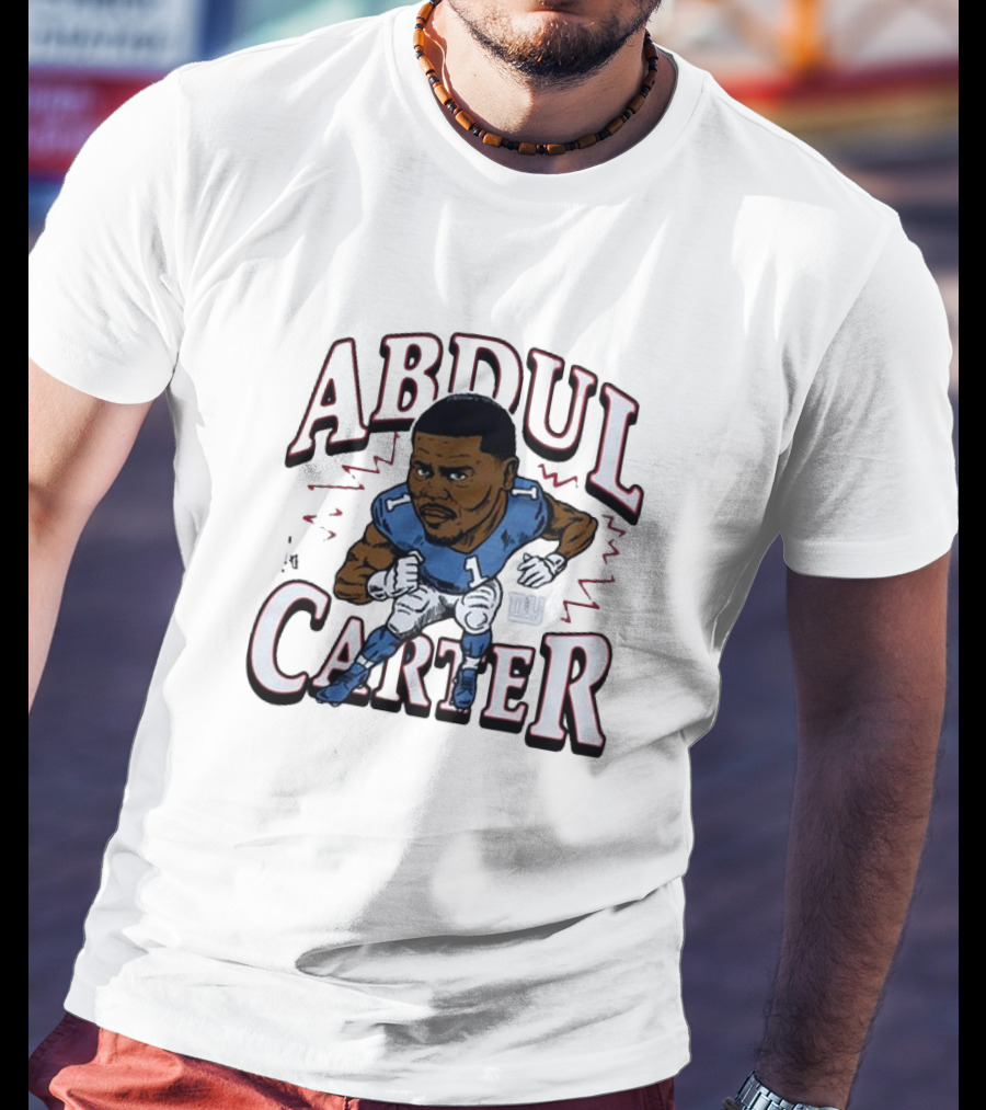 Abdul Carter Giants Football Number One Character Graphic T-Shirt