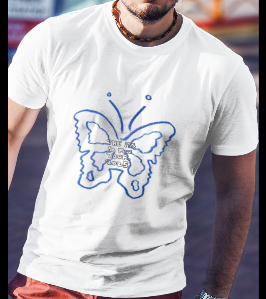 Girls Like Boys Who Listen To Grace Enger Blue Butterfly T-Shirt