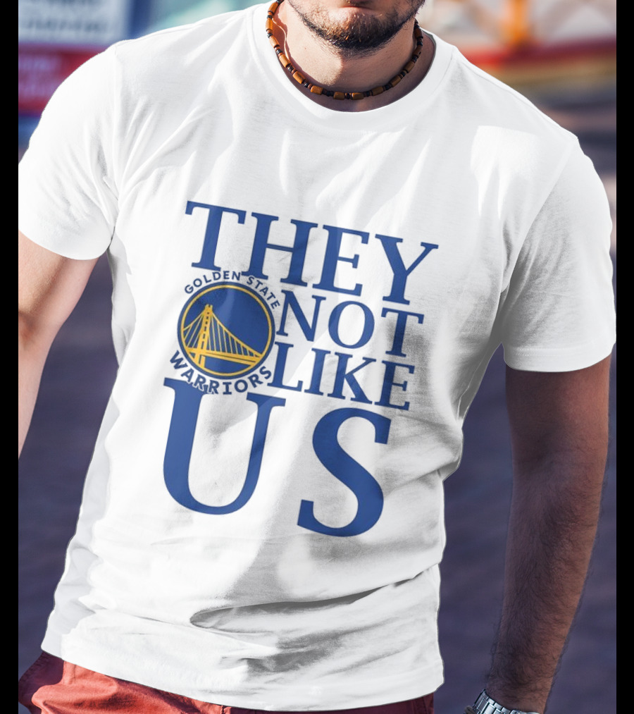 Golden State Warriors They Not Like Us Bay Bridge Icon T-Shirt
