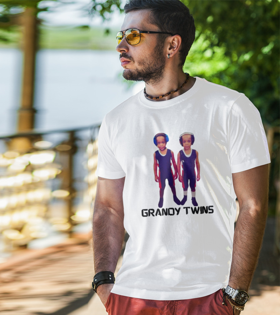 Grandytwinsboxing Baby Grandy Twins Wrestling Outfit T-Shirt