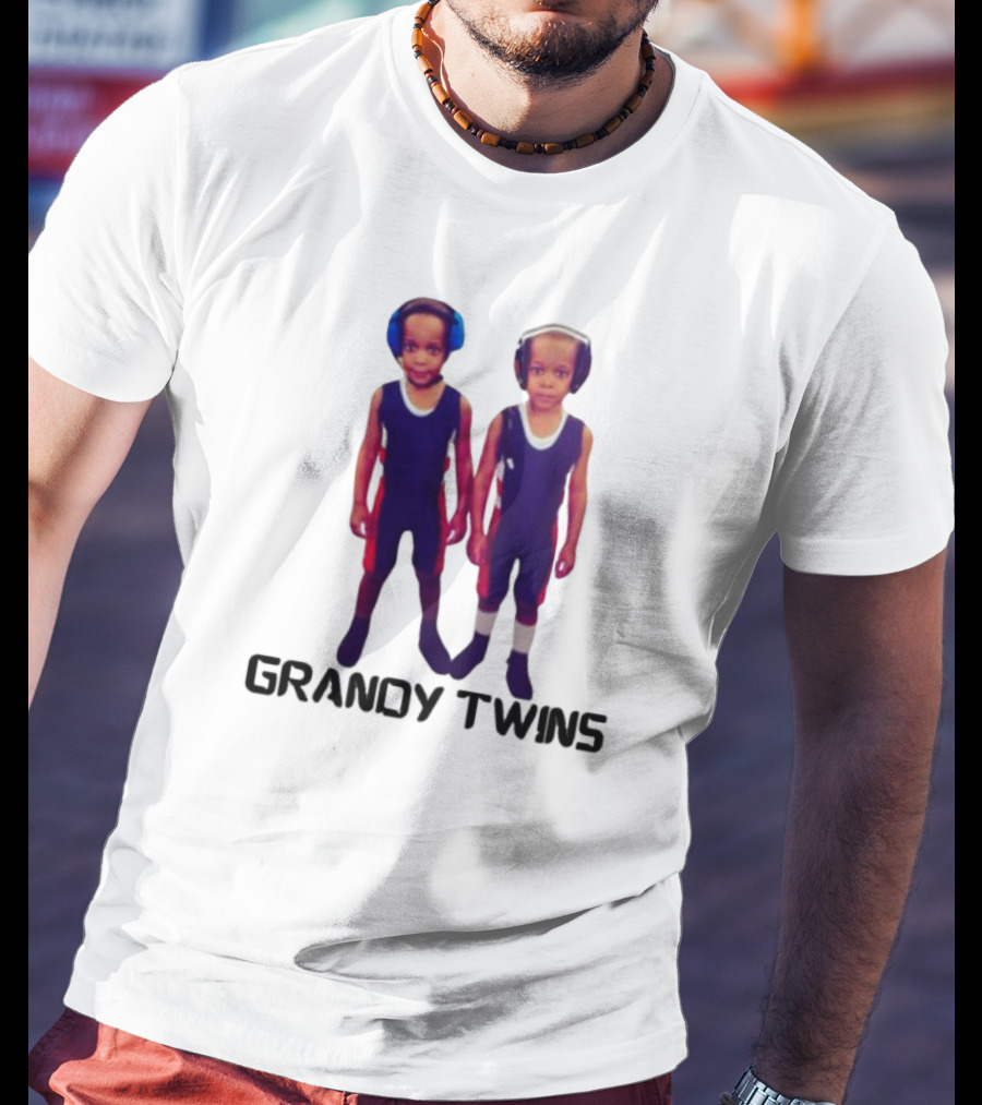 Grandytwinsboxing Baby Grandy Twins Wrestling Outfit T-Shirt