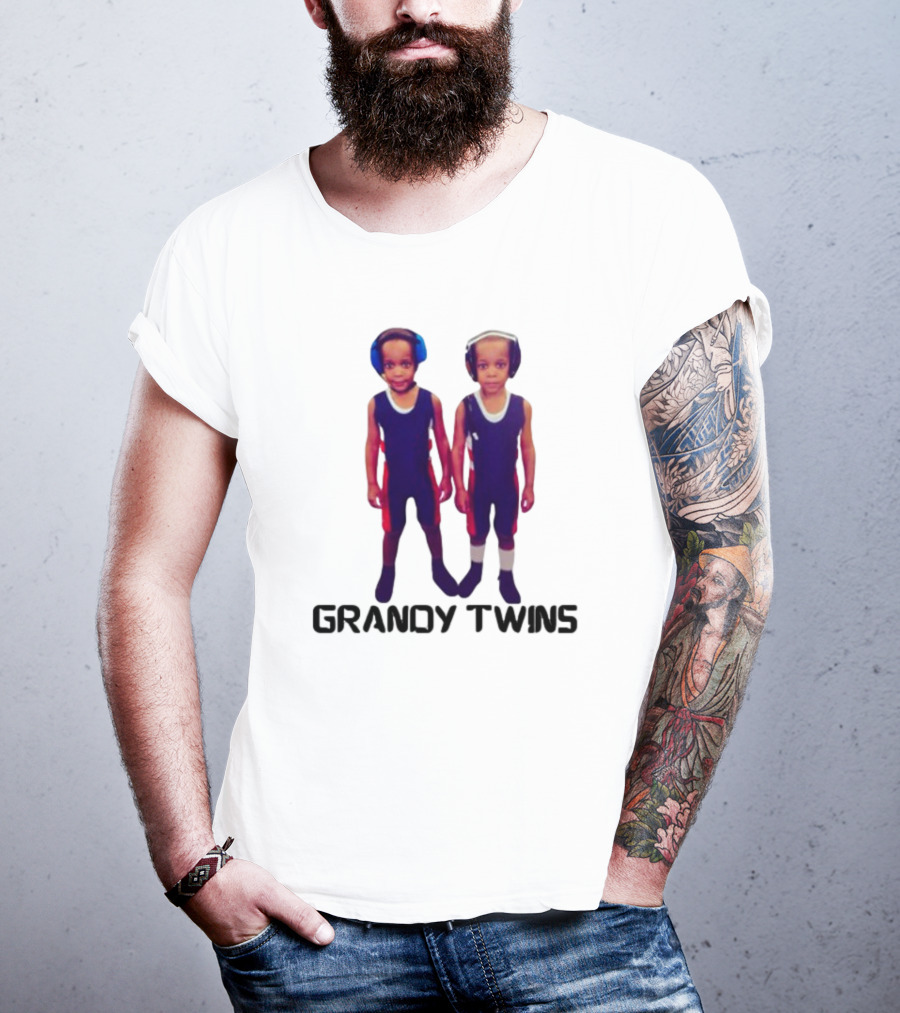 Grandytwinsboxing Baby Grandy Twins Wrestling Outfit T-Shirt
