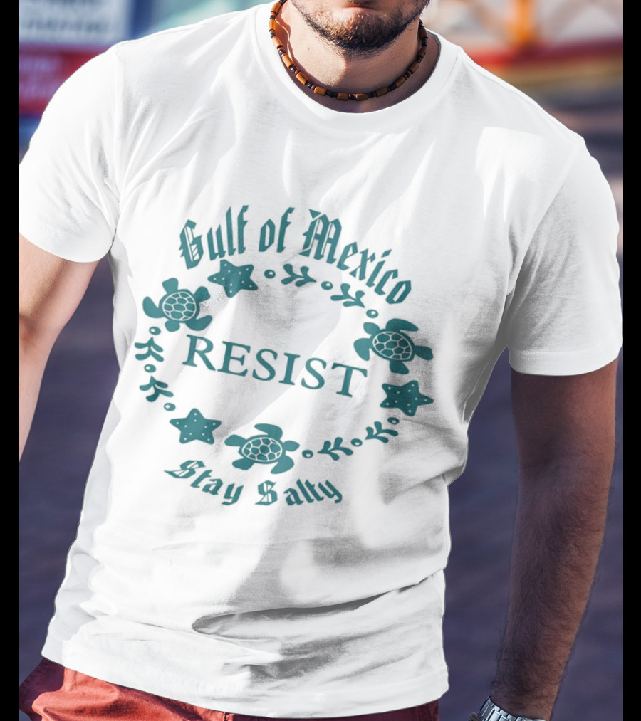 Gulf Of Mexico Resist Stay Salty Turtle T-Shirt