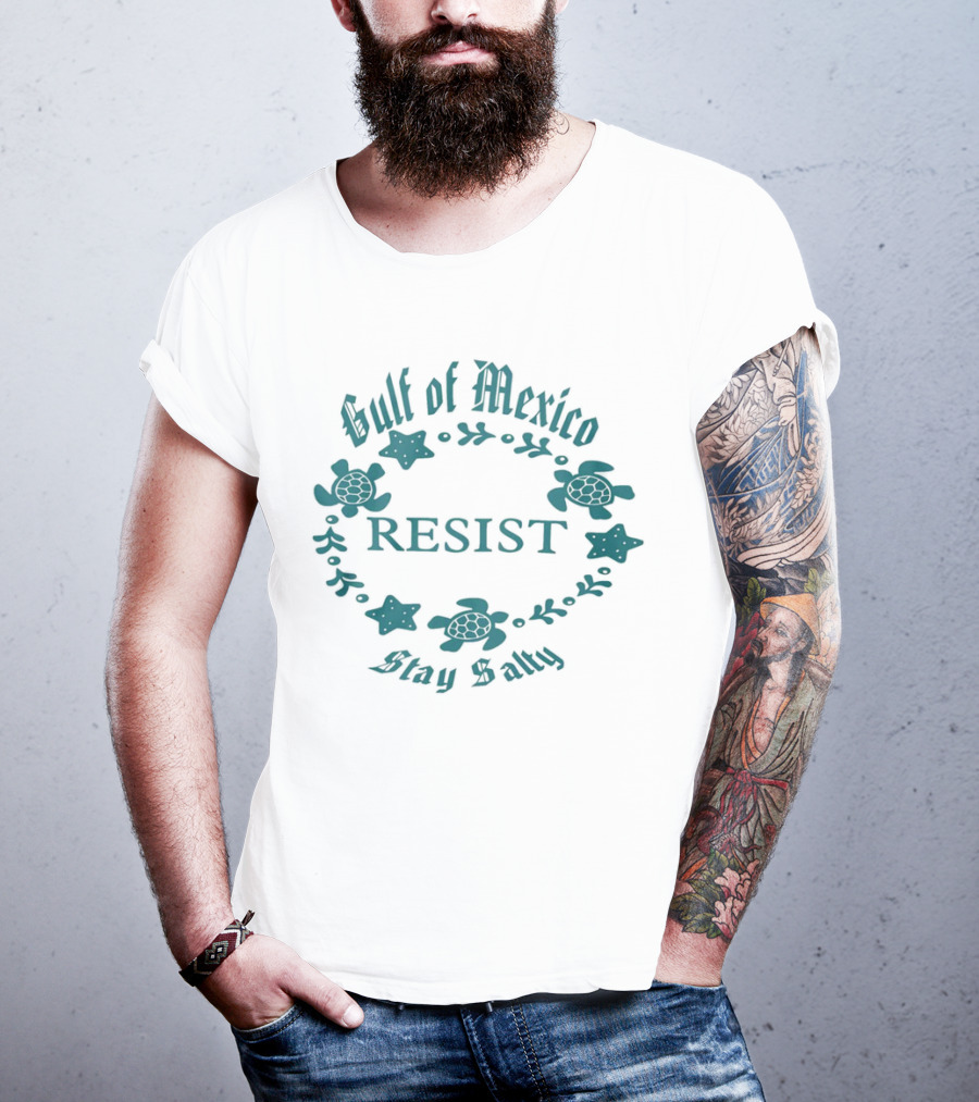 Gulf Of Mexico Resist Stay Salty Turtle T-Shirt