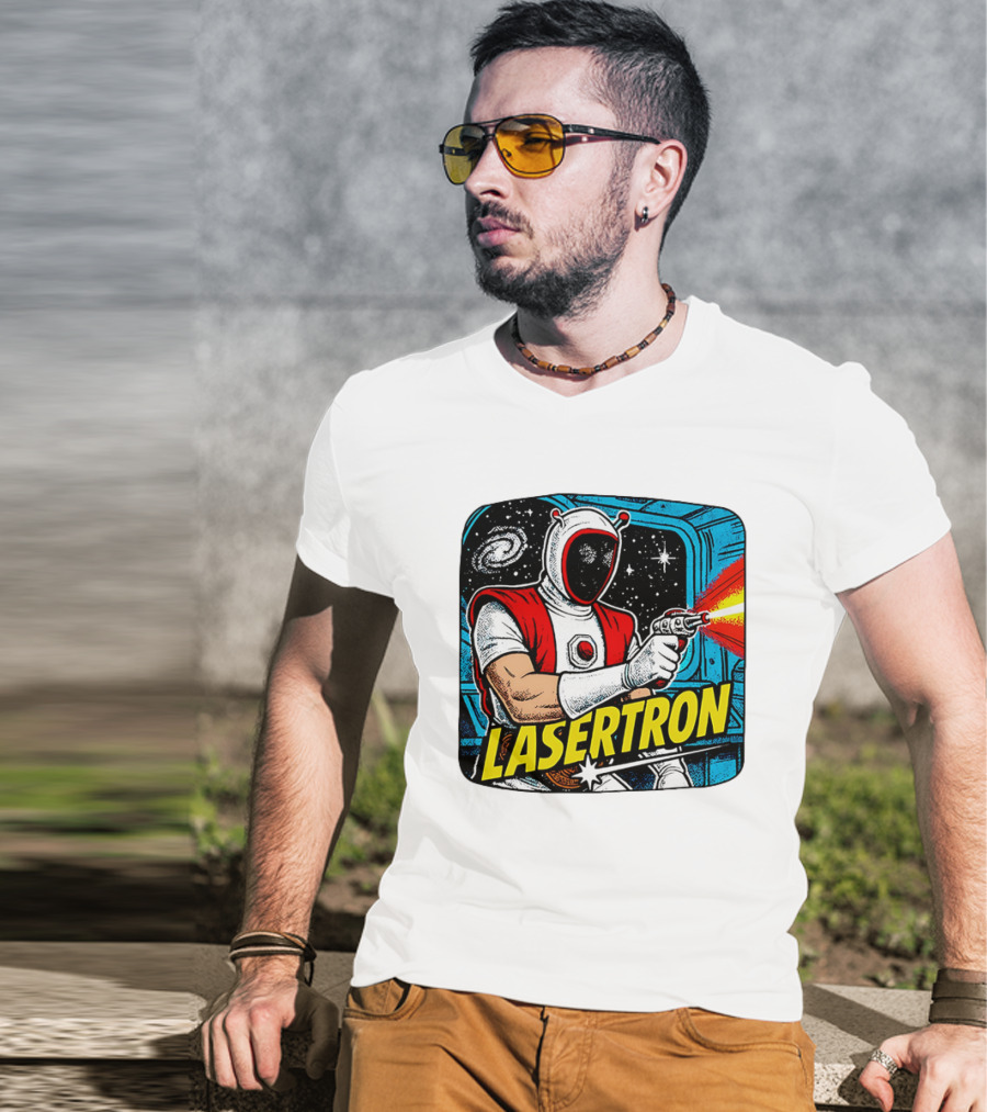 Héctor Guerrero Professional Wrestler Lasertron Space Adventure T-Shirt