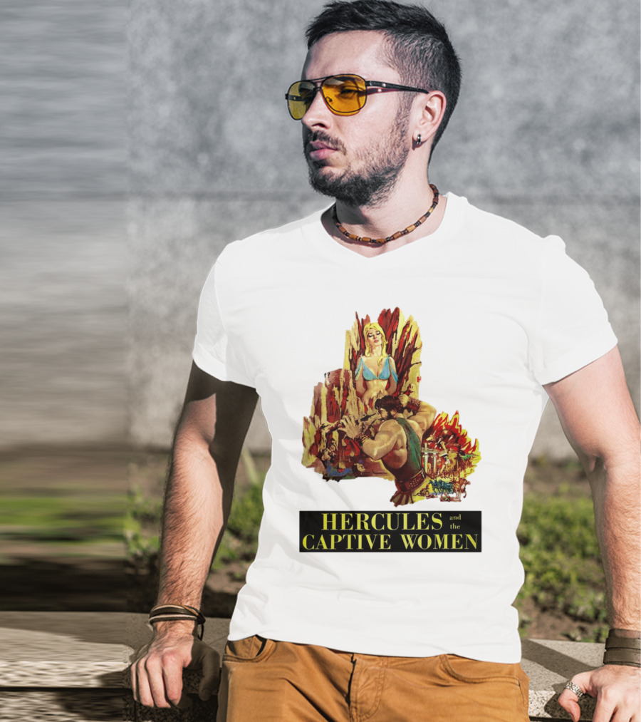 Hercules And The Captive Women Classic Movie Vintage Art T-Shirt