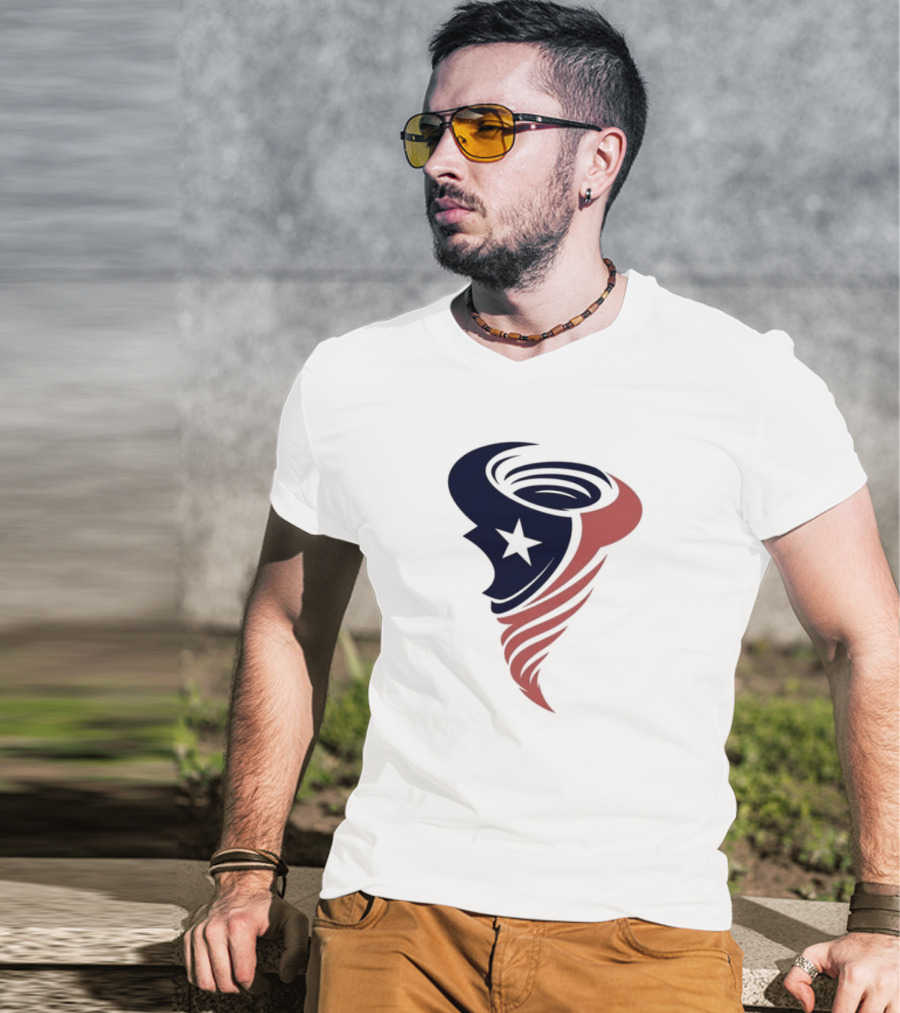 Houston Cyclones Tornado Star Symbol T-Shirt