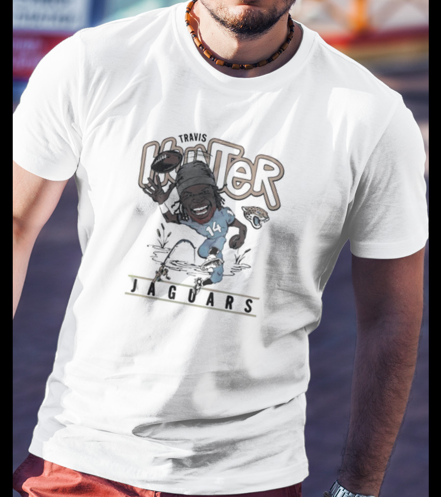 Big Hunter Jaguars Running Football 14 T-Shirt