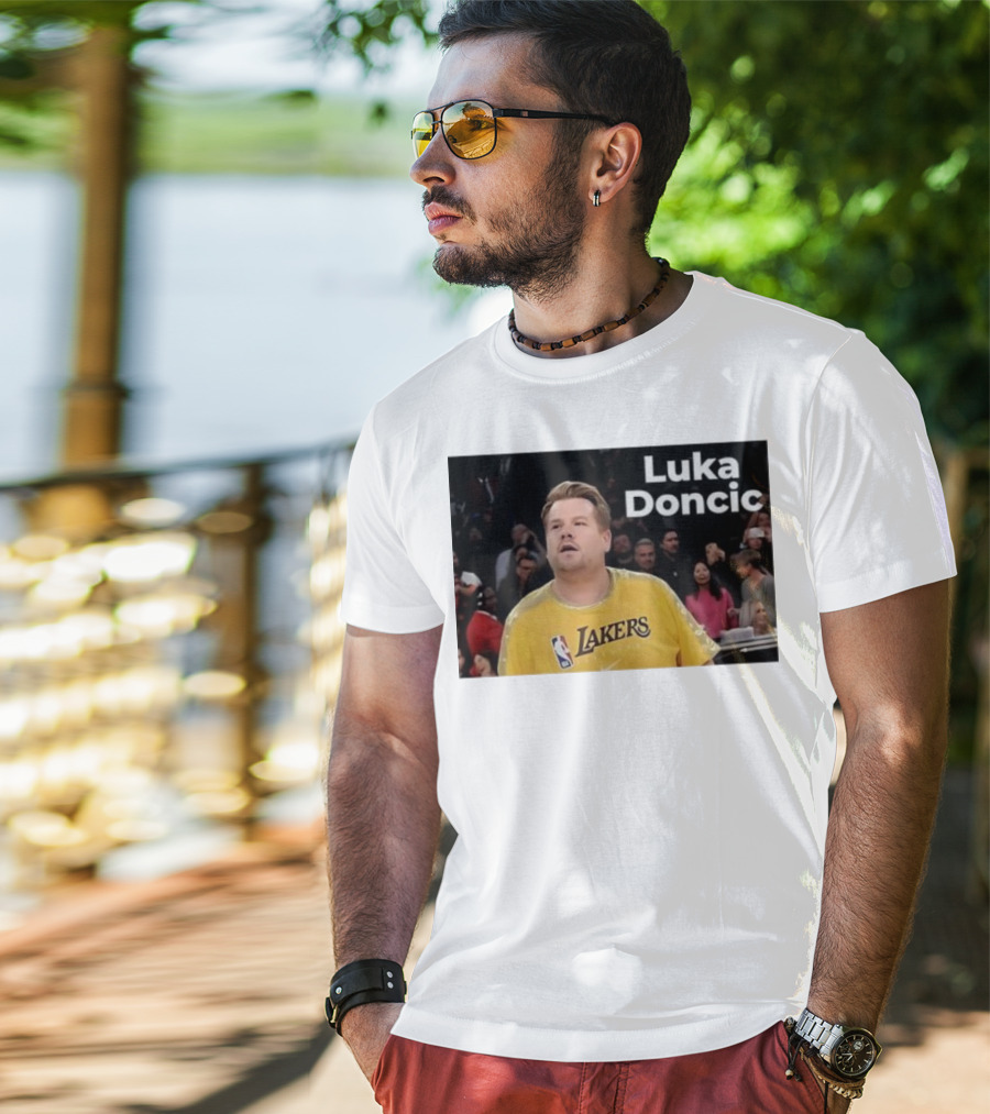 Luka Doncic James Corden Lakers NBA Fan T-Shirt