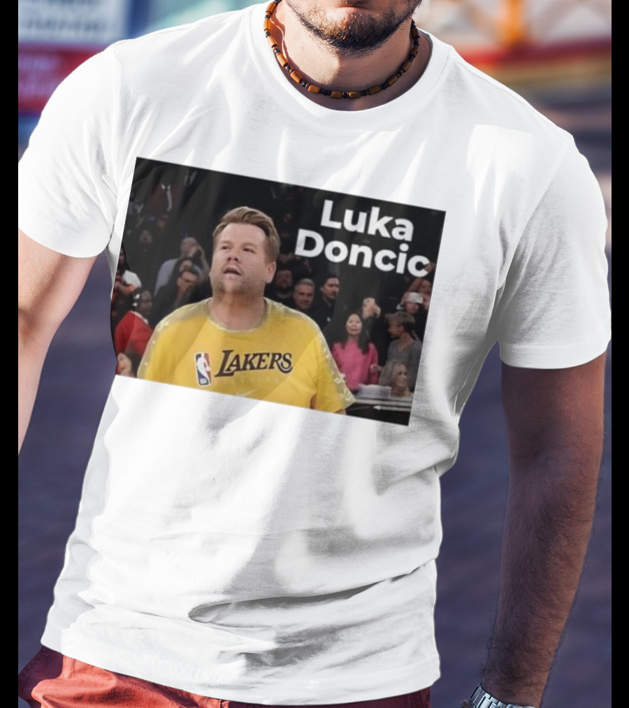 Luka Doncic James Corden Lakers NBA Fan T-Shirt
