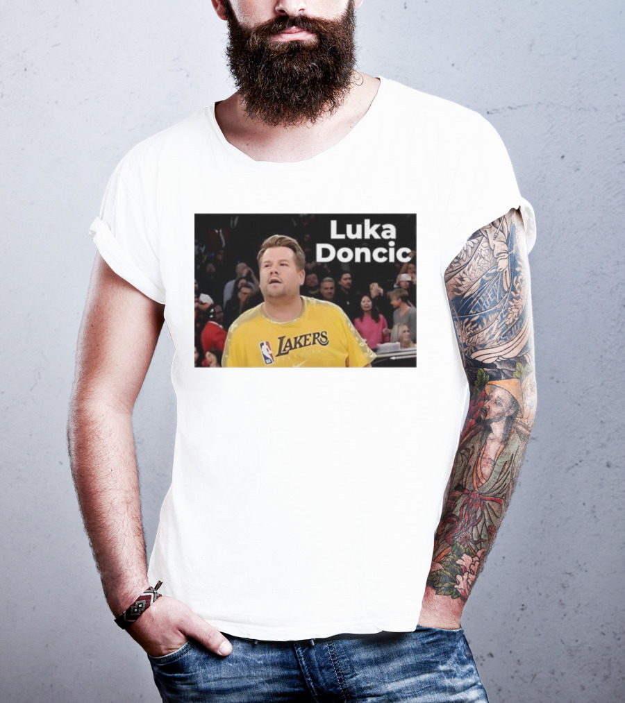 Luka Doncic James Corden Lakers NBA Fan T-Shirt