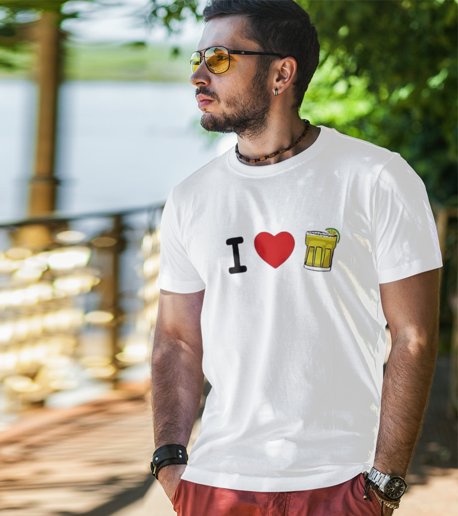 I Love Margarita Lime Cocktail T-Shirt