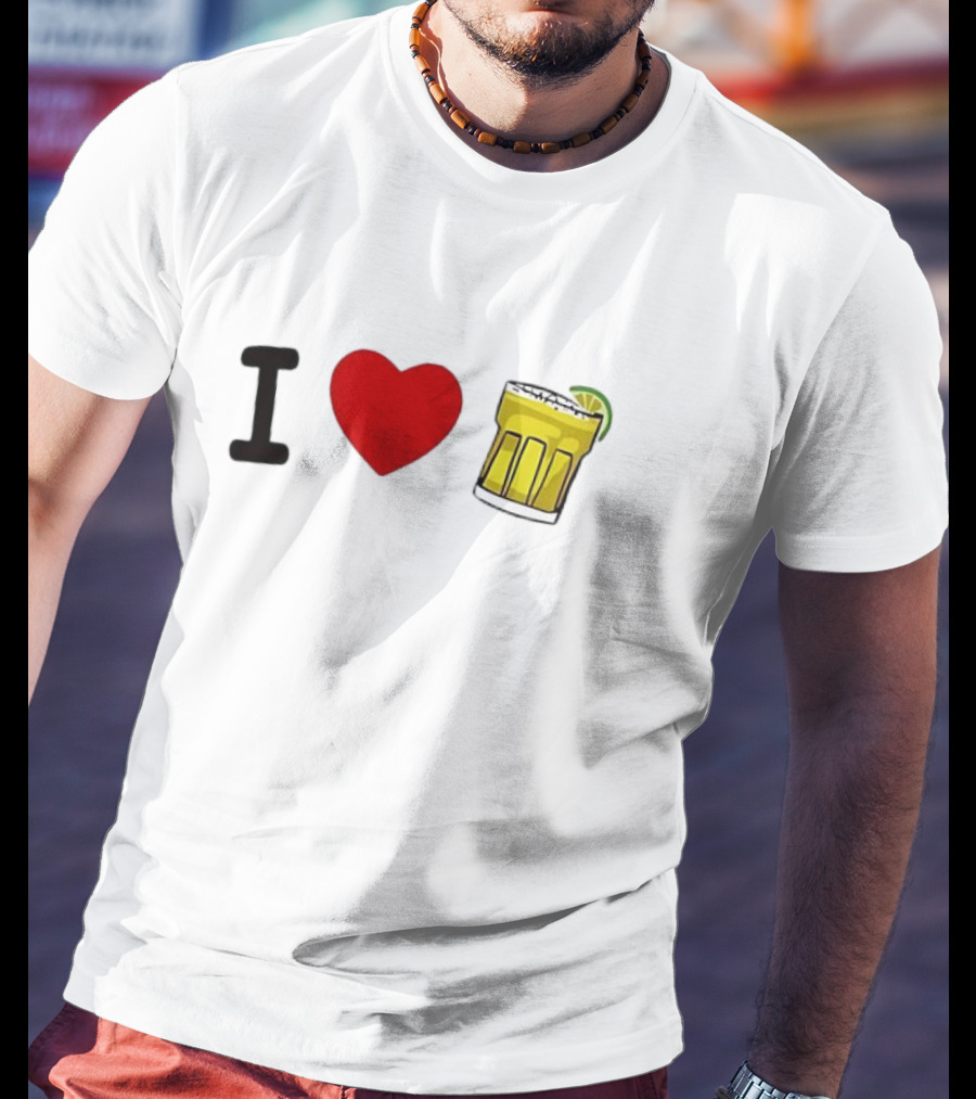 I Love Margarita Lime Cocktail T-Shirt