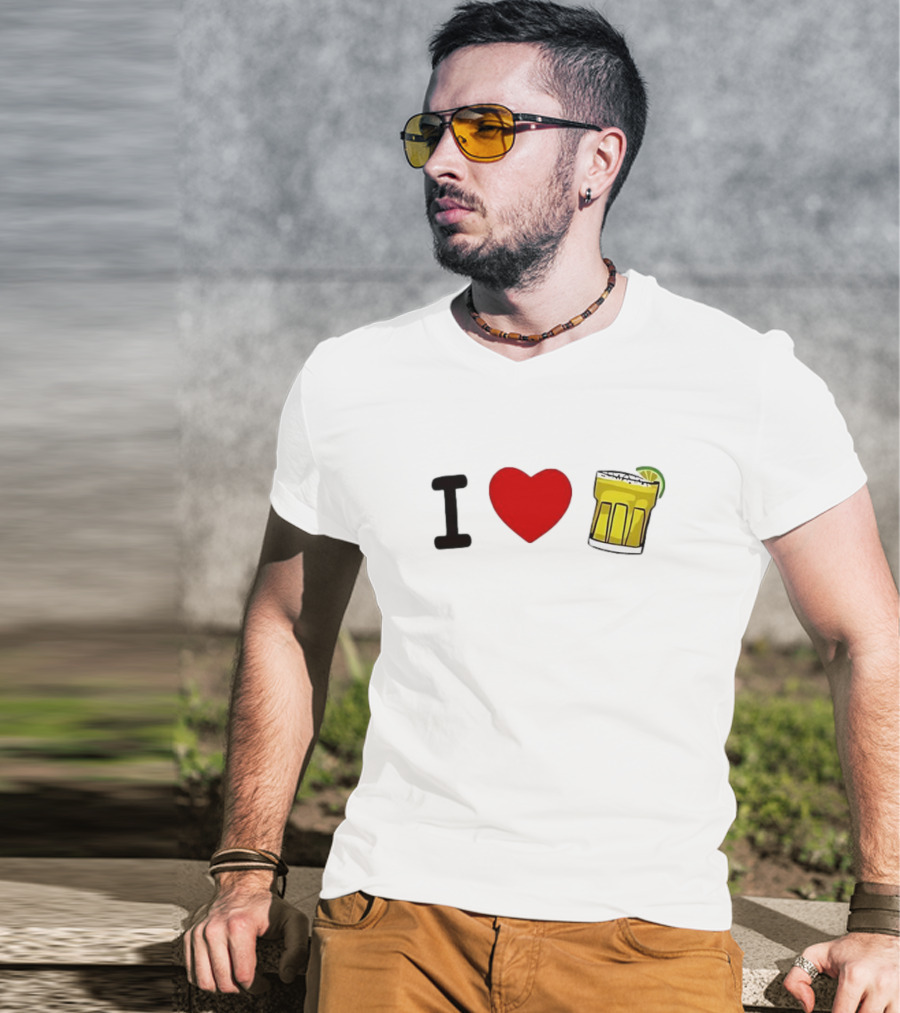 I Love Margarita Lime Cocktail T-Shirt