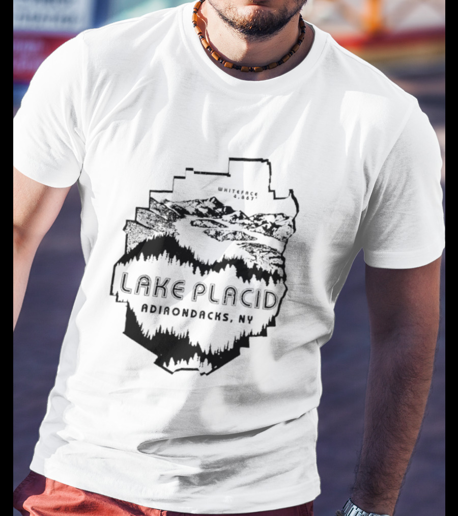 Lake Placid New York Adirondacks Hiking Forest Wilderness Exploration T-Shirt