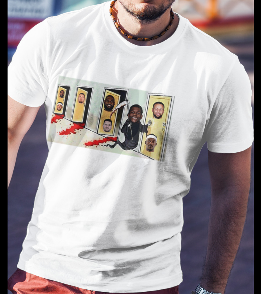 Minnesota Timberwolves Anthony Edwards Meme NBA Stars Grim Reaper Parody T-Shirt