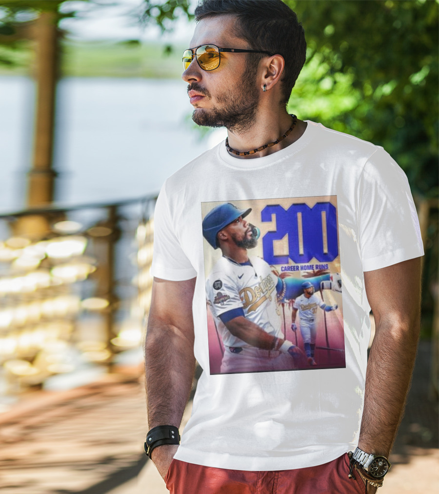 Los Angeles Dodgers Teoscar Hernandez 200 Career Home Runs Celebration T-Shirt