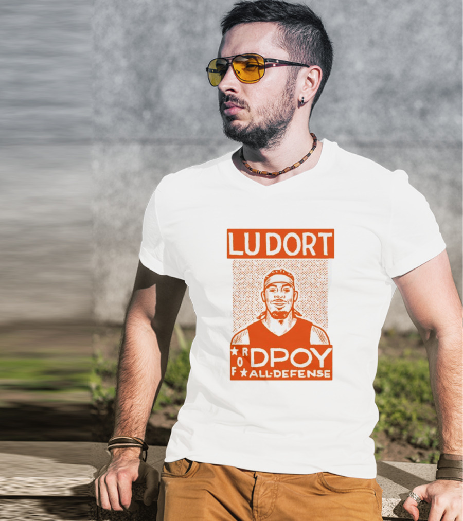 Lu Dort DPOY All Defense Recognition Graphic T-Shirt