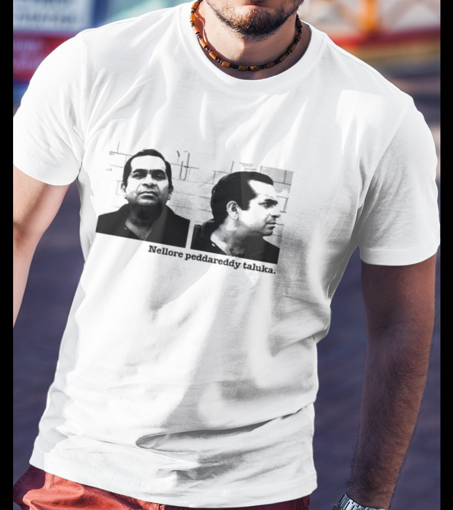 Nellore Pedda Reddy Taluka Vintage Photo Design T-Shirt