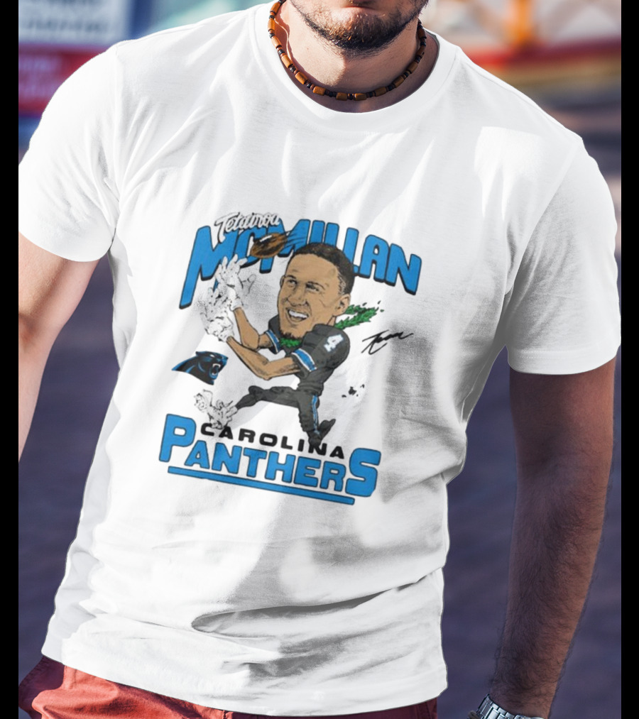 Tetairoa McMillan Carolina Panthers Signature T-Shirt