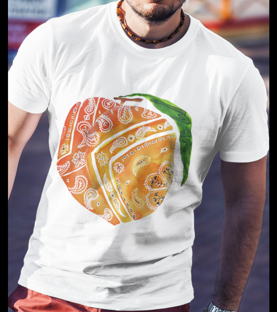 Peach Paisley Pattern Please T-Shirt