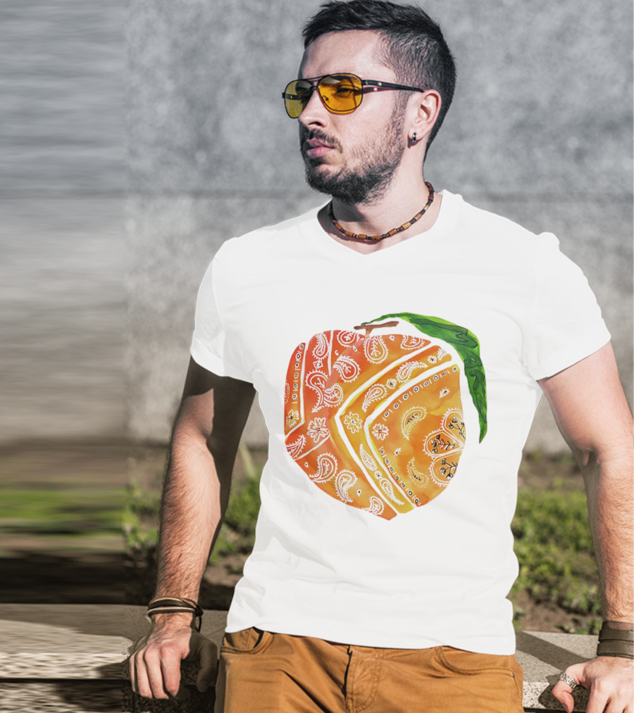 Peach Paisley Pattern Please T-Shirt