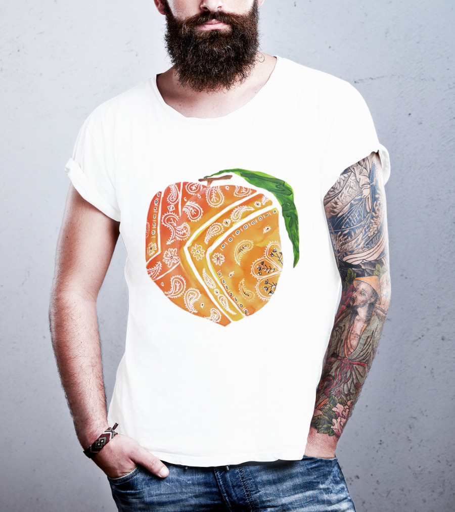 Peach Paisley Pattern Please T-Shirt