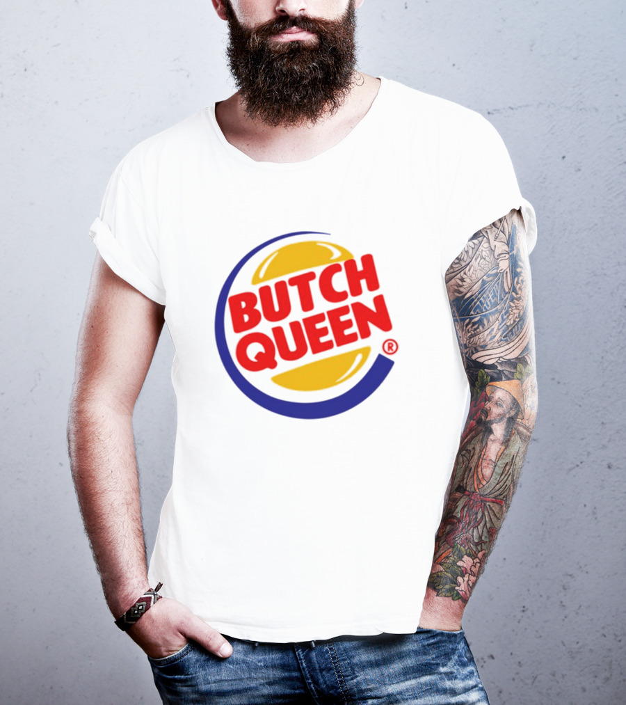 Rickhoeins Butch Queen Retro Fast Food Logo Style T-Shirt