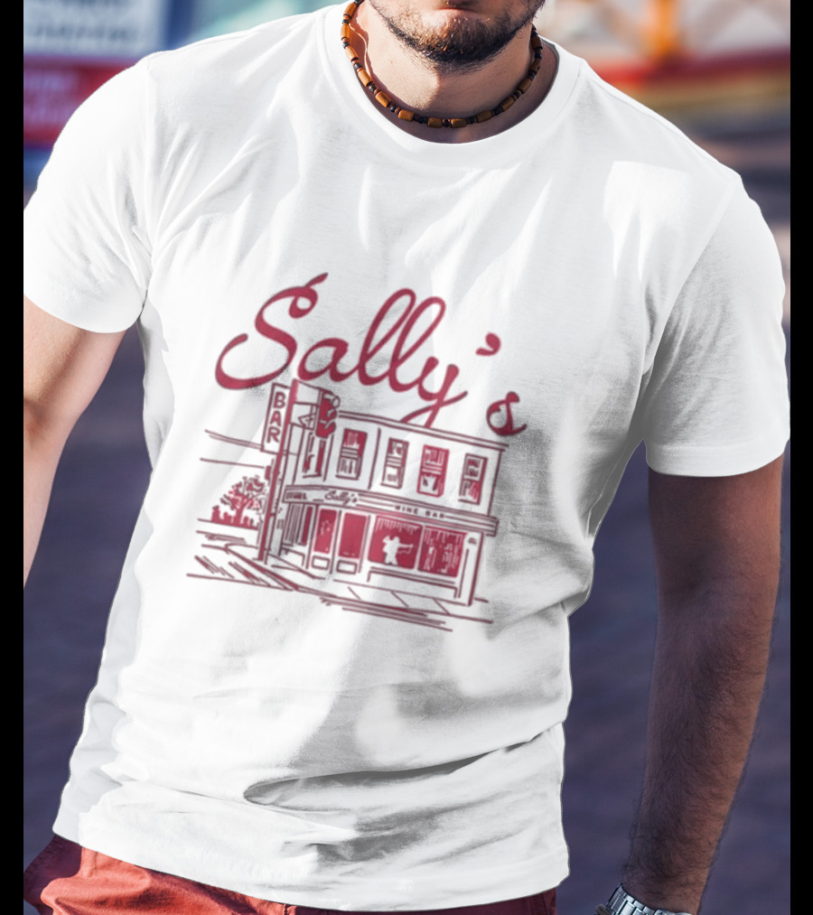 Sally’s Wine Bar Sketch Illustration T-Shirt
