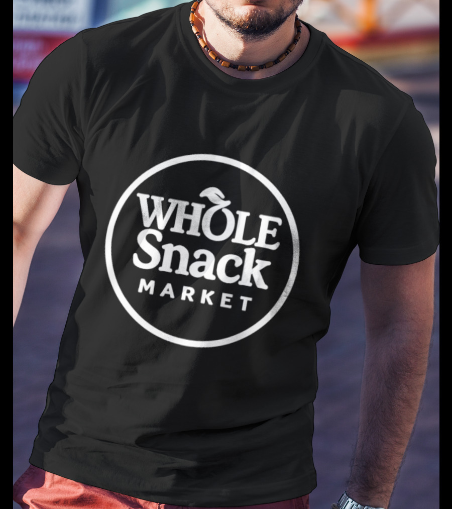 Whole Snack Market Circle Logo With Acorn Icon T-Shirt