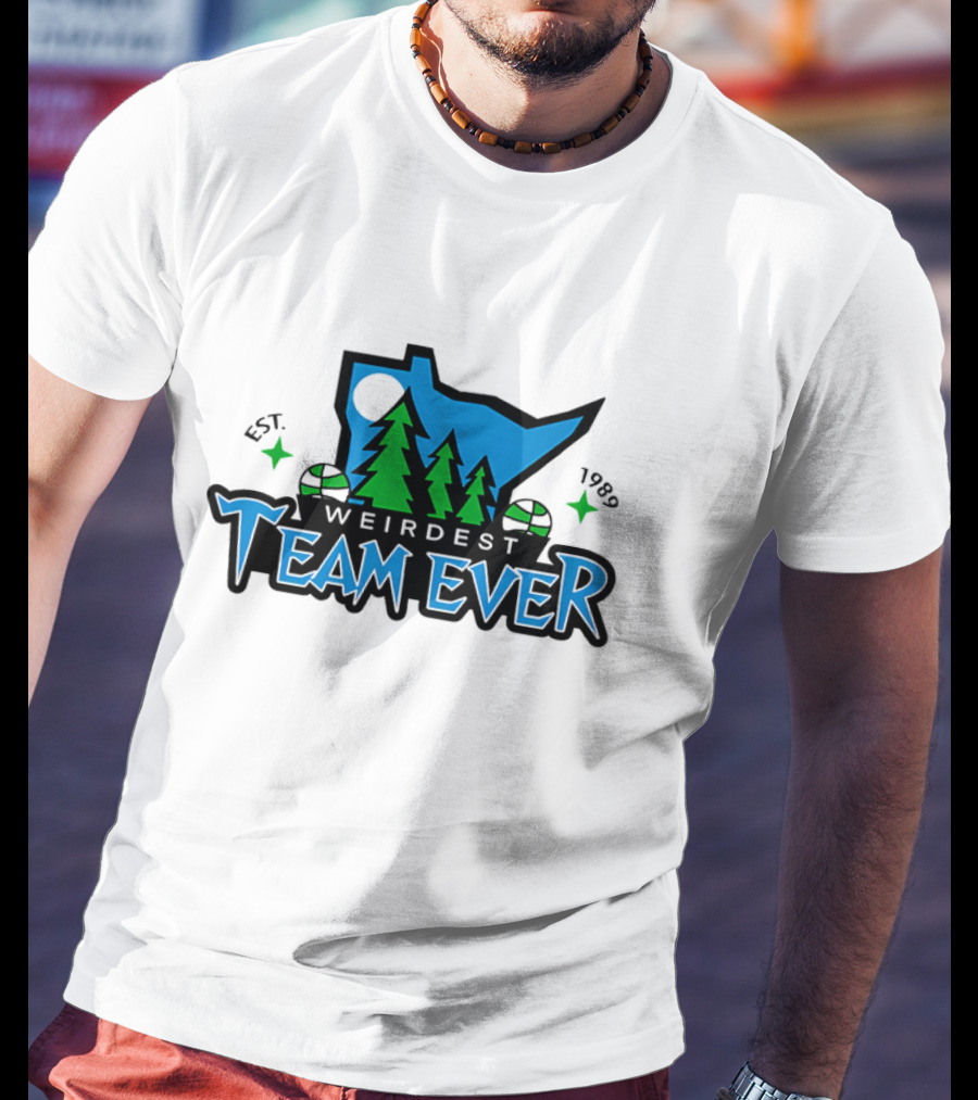 Weirdest Team Ever Forest Trees Established 1989 T-Shirt
