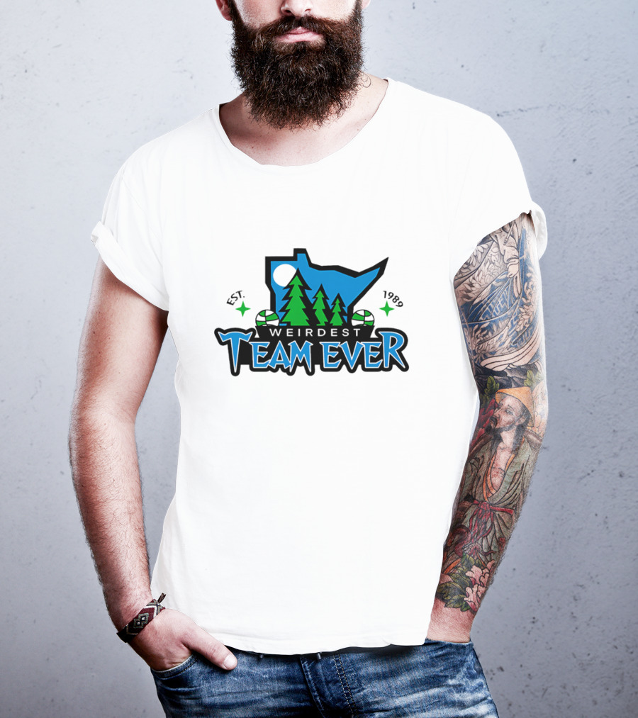 Weirdest Team Ever Forest Trees Established 1989 T-Shirt