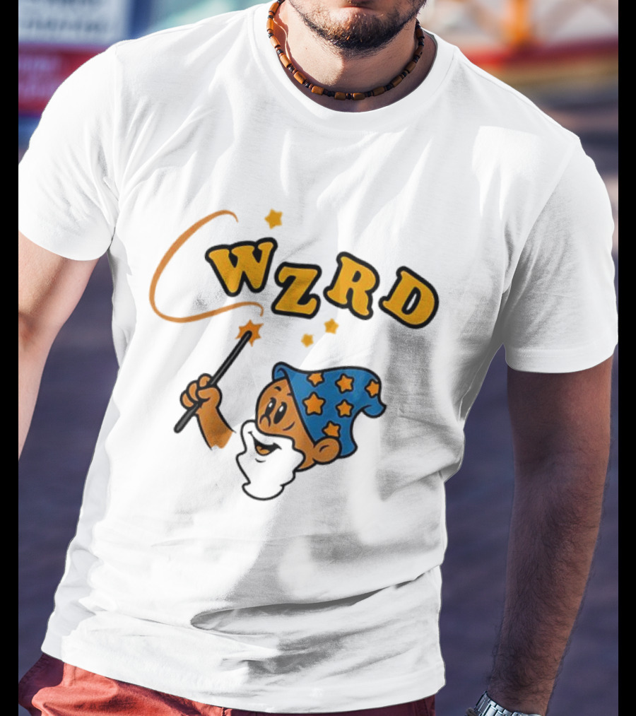 Wzrd Wizard Hat Stars And Wand Graphic T-Shirt