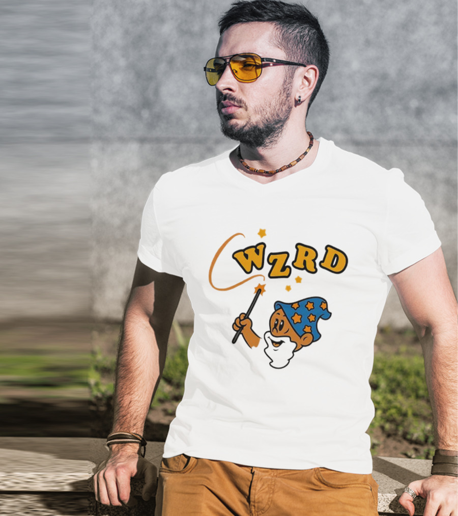 Wzrd Wizard Hat Stars And Wand Graphic T-Shirt