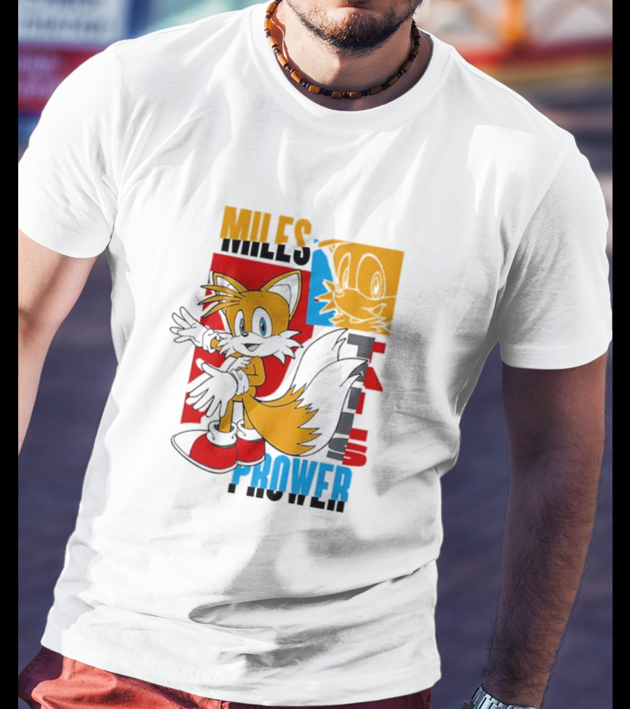 Tails Miles Prower Vintage Cartoon Style T-Shirt