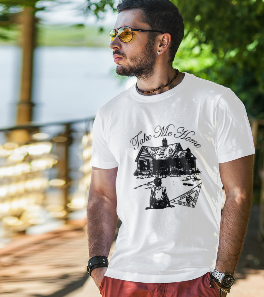 Take Me Home Country Roads Camping Adventure Scene T-Shirt