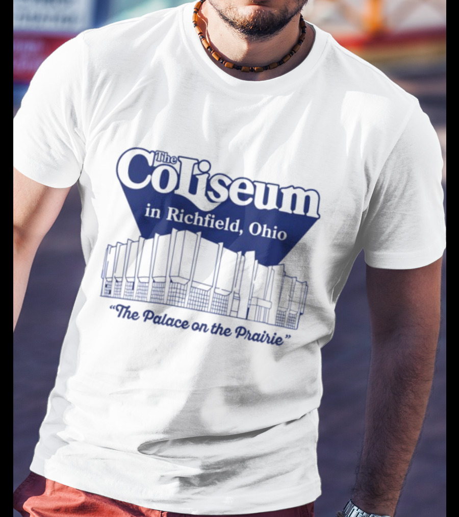 The Coliseum In Richfield Ohio Palace On The Prairie Outline T-Shirt