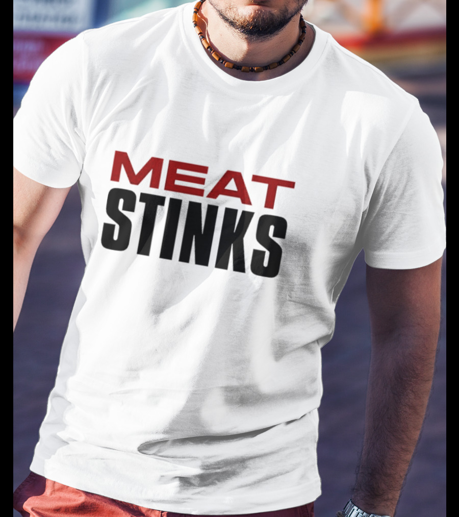 The Conners Darlene Conner Meat Stinks Bold Red Lettering T-Shirt