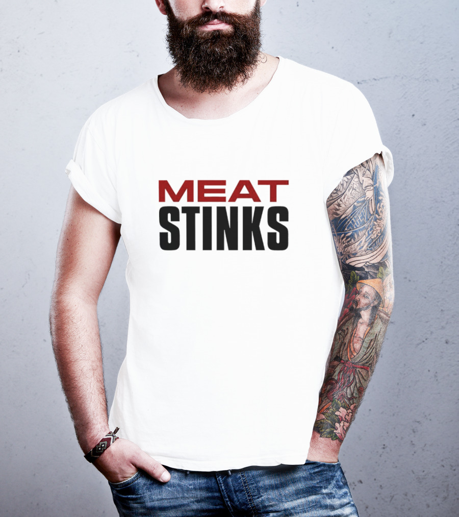 The Conners Darlene Conner Meat Stinks Bold Red Lettering T-Shirt