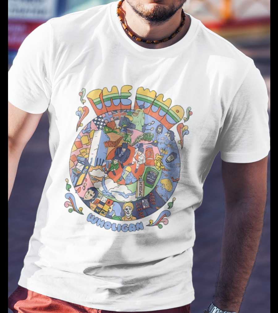 The Who Wholigan Retro Pop Art Psychedelic Collage T-Shirt