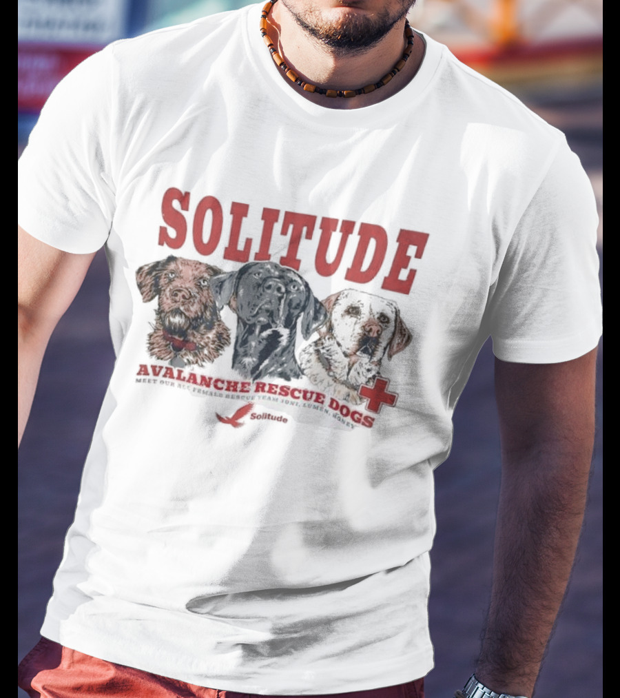 Solitude Avalanche Rescue Dogs Cross Team Joni Lumen Honey T-Shirt
