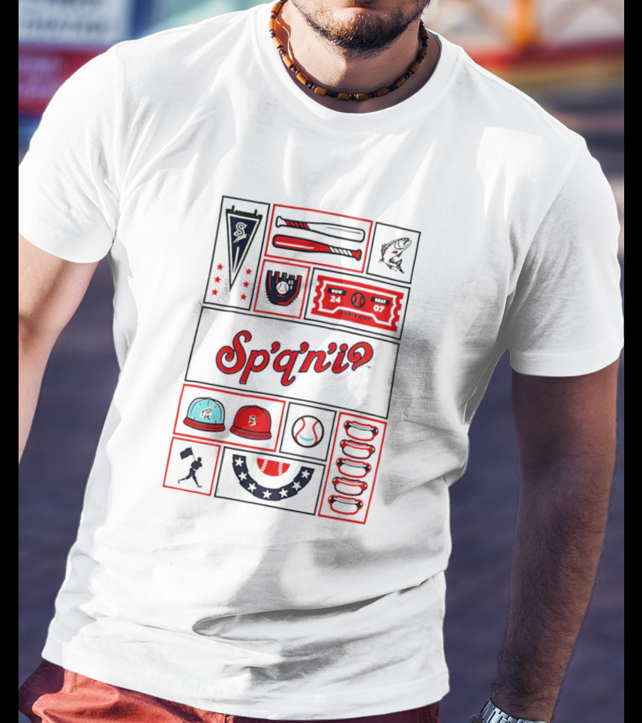 Spokane Indians Ballpark Fun Elements Sp'q'n'iʕ T-Shirt